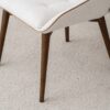 34DF2445CW Silla de diseño moderno MIA tapizado marfil patas madera - Imagen 4