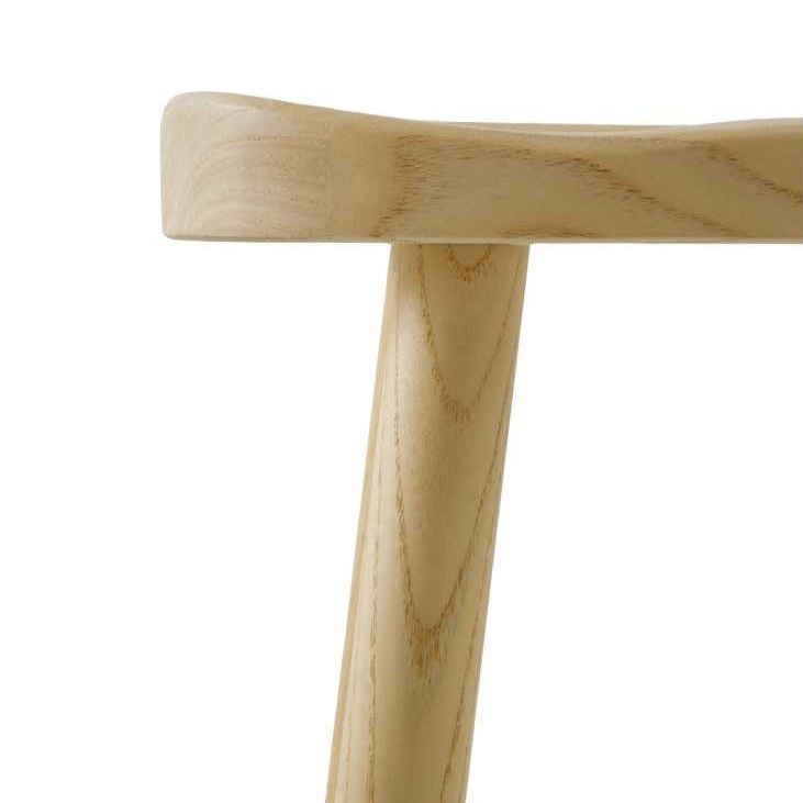 11589 Taburete alto diseño rústico 65 madera color natural