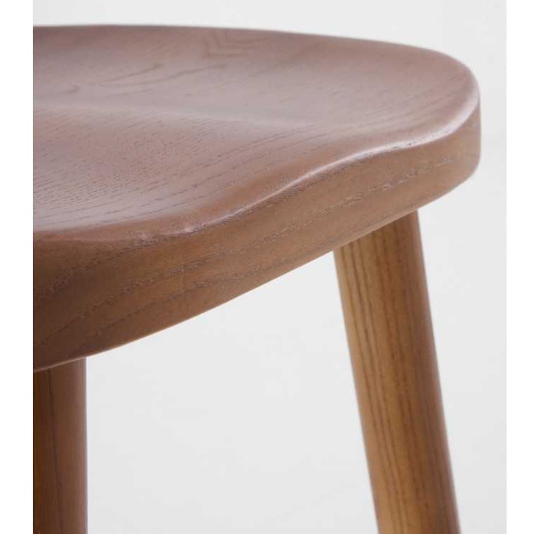 11590 Taburete alto diseño rústico 65 madera color nogal