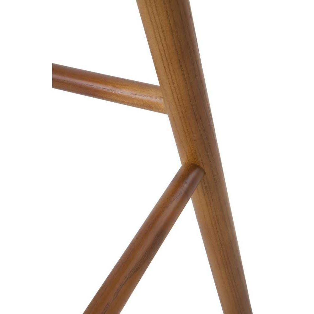 11590 Taburete alto diseño rústico 65 madera color nogal