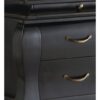 148160 Cómoda de diseño vintage 110 madera de caoba acabado negro