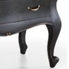 148160 Cómoda de diseño vintage 110 madera de caoba acabado negro