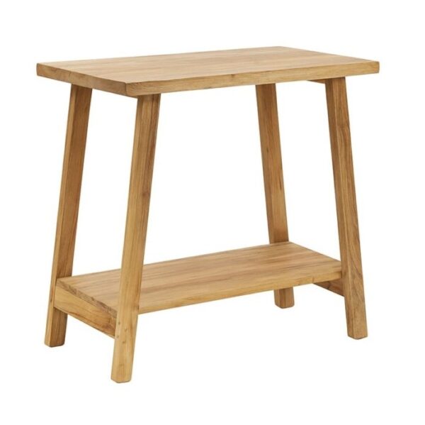 5930180 Consola de diseño rústico IBIZA 80 madera reciclada de teka