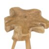 5930450 Mesa auxiliar diseño rústico madera de teka formas irregulares