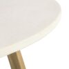 601200 Mesa de comedor redonda diseño nórdico OSAKA Ø140 madera de mango y microcemento