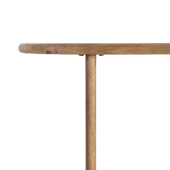 615818 Escritorio de diseño rústico 110 madera de mango acabado natural