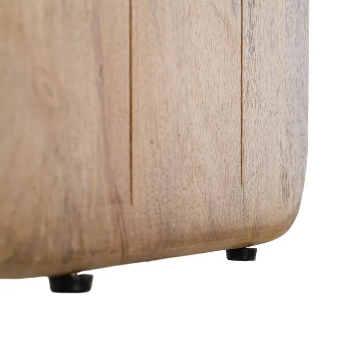 615818 Escritorio de diseño rústico 110 madera de mango acabado natural