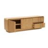 6396001 Mueble de televisión diseño rústico nórdico EYRE madera de teka natural