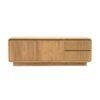 6396001 Mueble de televisión diseño rústico nórdico EYRE madera de teka natural
