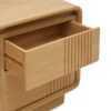 6396001 Mueble de televisión diseño rústico nórdico EYRE madera de teka natural