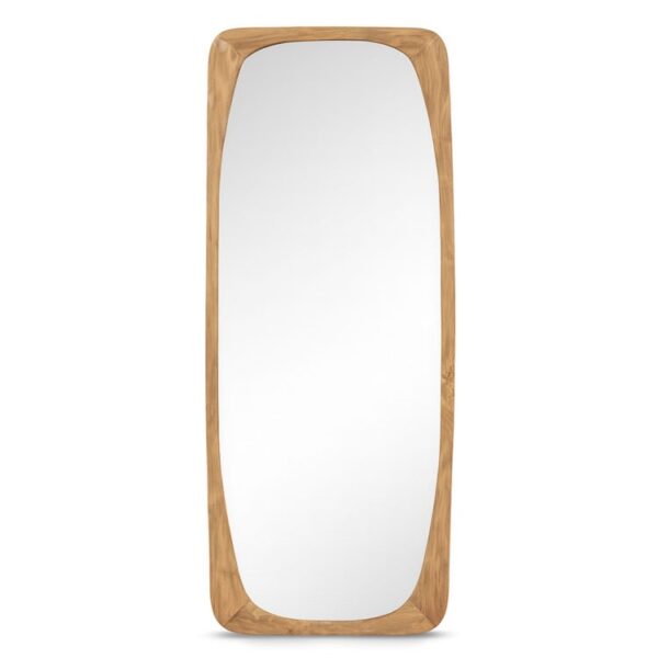 6396008 Espejo de gran tamaño diseño rústico nórdico EYRE 190 madera de teka natural