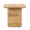 6396010 Mesa auxiliar cuadrada diseño nórdico EYRE 50 madera de teka natural