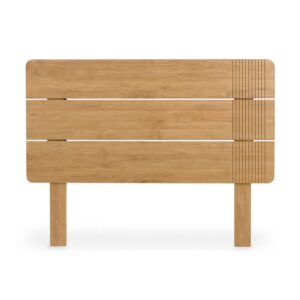 6396012 Cabecero de diseño rústico nórdico EYRE 160 madera de teka natural