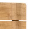 6396012 Cabecero de diseño rústico nórdico EYRE 160 madera de teka natural
