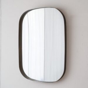 34BH25004 Espejo de diseño moderno 120 marco metal dorado envejecido