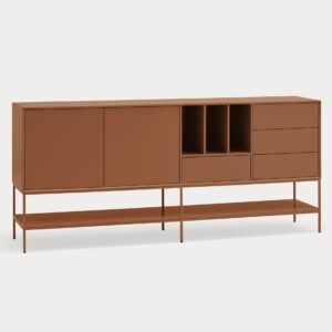18560_TE Mueble auxiliar de diseño moderno PLATT 220 color arcilla