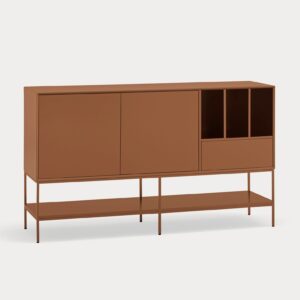 18563_TE Mueble auxiliar de diseño moderno PLATT 166 color arcilla