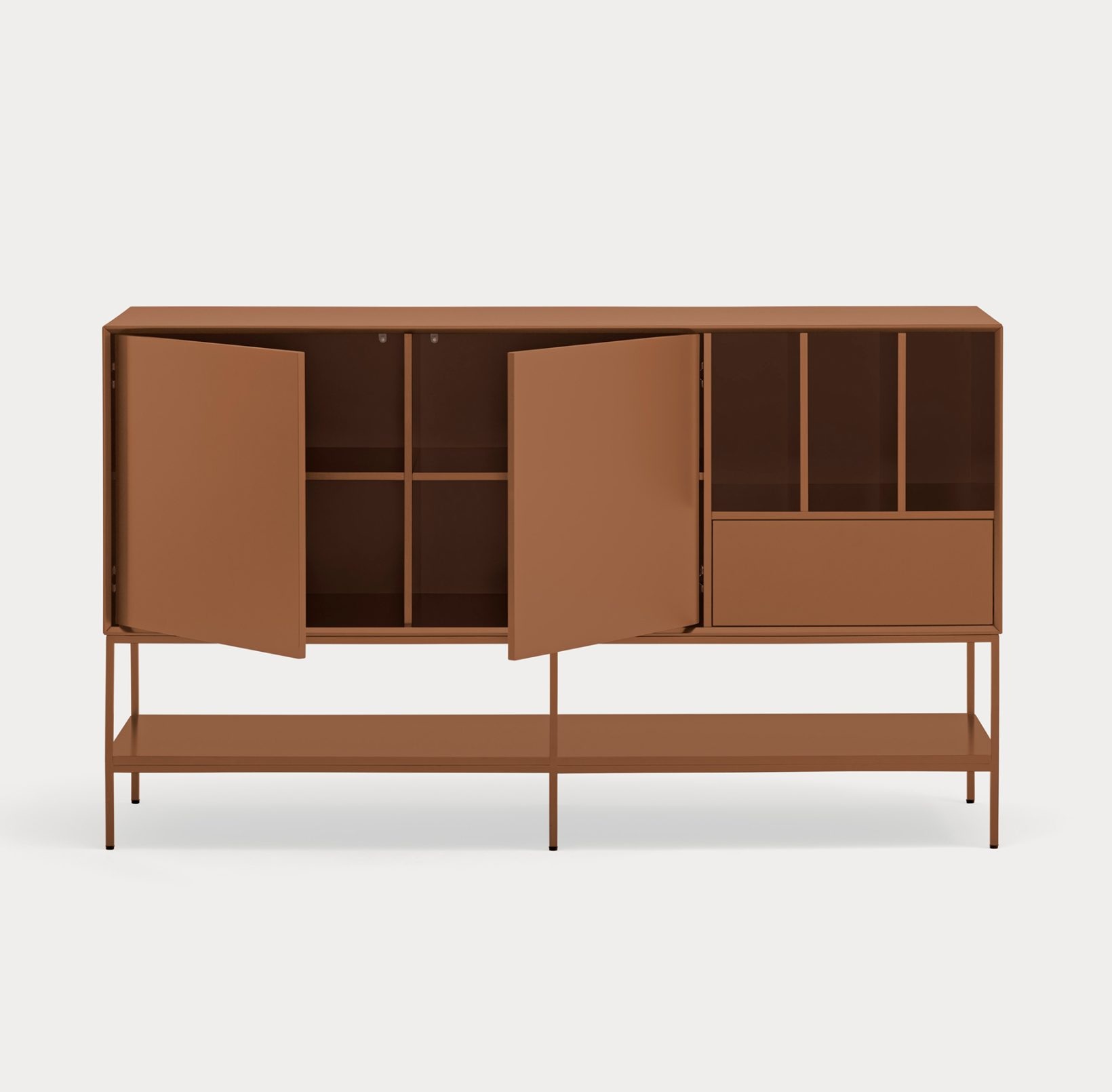 18563_TE Mueble auxiliar de diseño moderno PLATT 166 color arcilla - Imagen 2