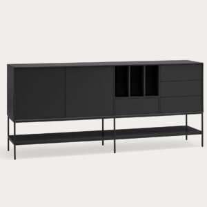 18561_TE Mueble auxiliar de diseño moderno PLATT 220 color negro