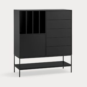 18571_TE Mueble auxiliar de diseño moderno PLATT 120 color negro