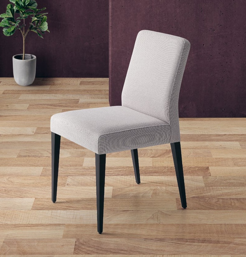 Silla de diseño clásico ALINA tapizada a medida - Imagen 2