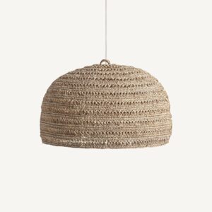 37421 Lámpara de techo diseño rústico DEFFE 67 pantalla fibra natural