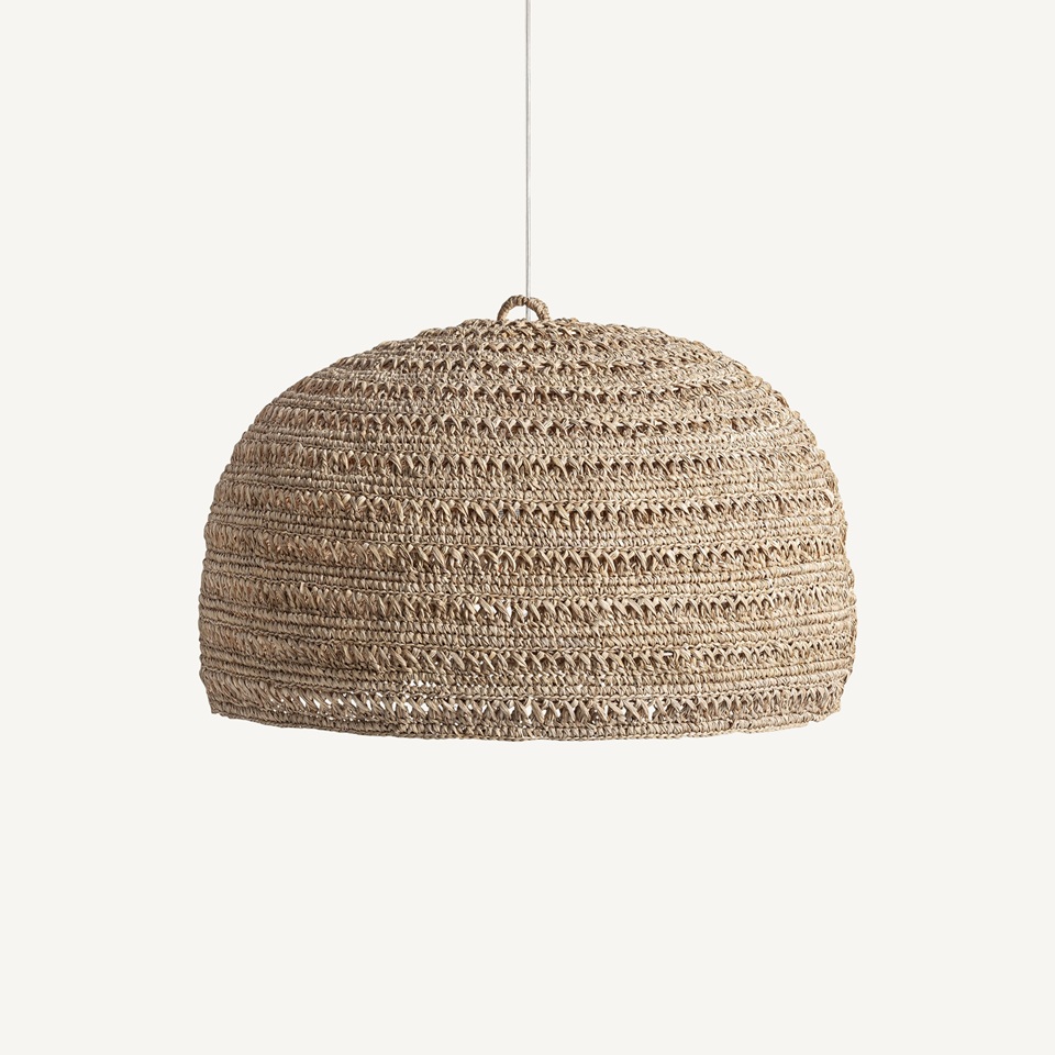 37421 Lámpara de techo diseño rústico DEFFE 67 pantalla fibra natural