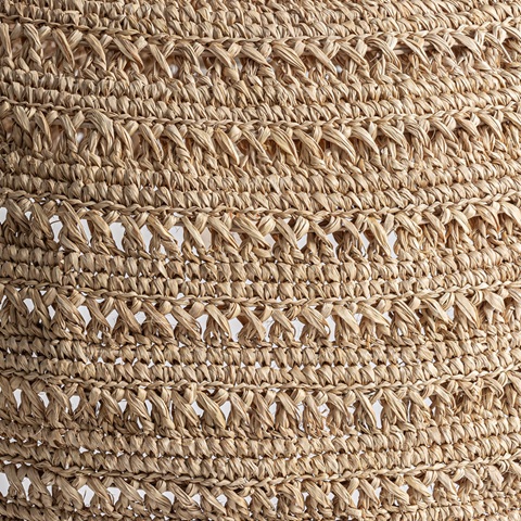 37421 Lámpara de techo diseño rústico DEFFE 67 pantalla fibra natural