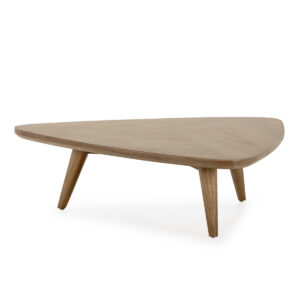 75467 Mesa de centro triangular diseño moderno 100 madera de cedro