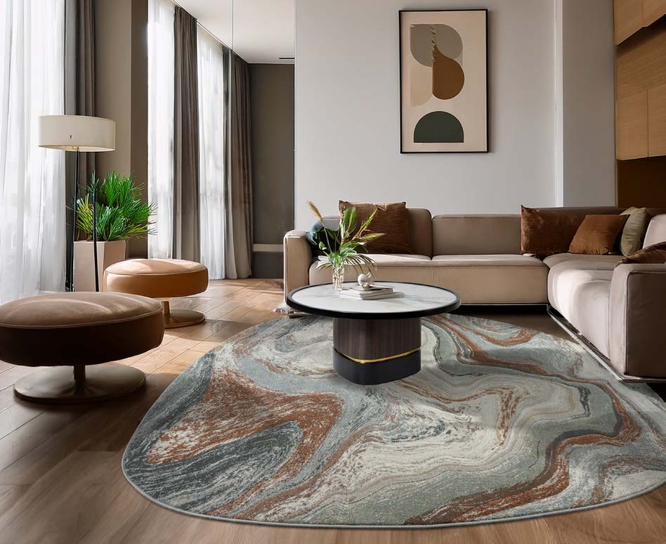 Alfombra de diseño moderno irregular KIRA 63436/6250 - Imagen 2